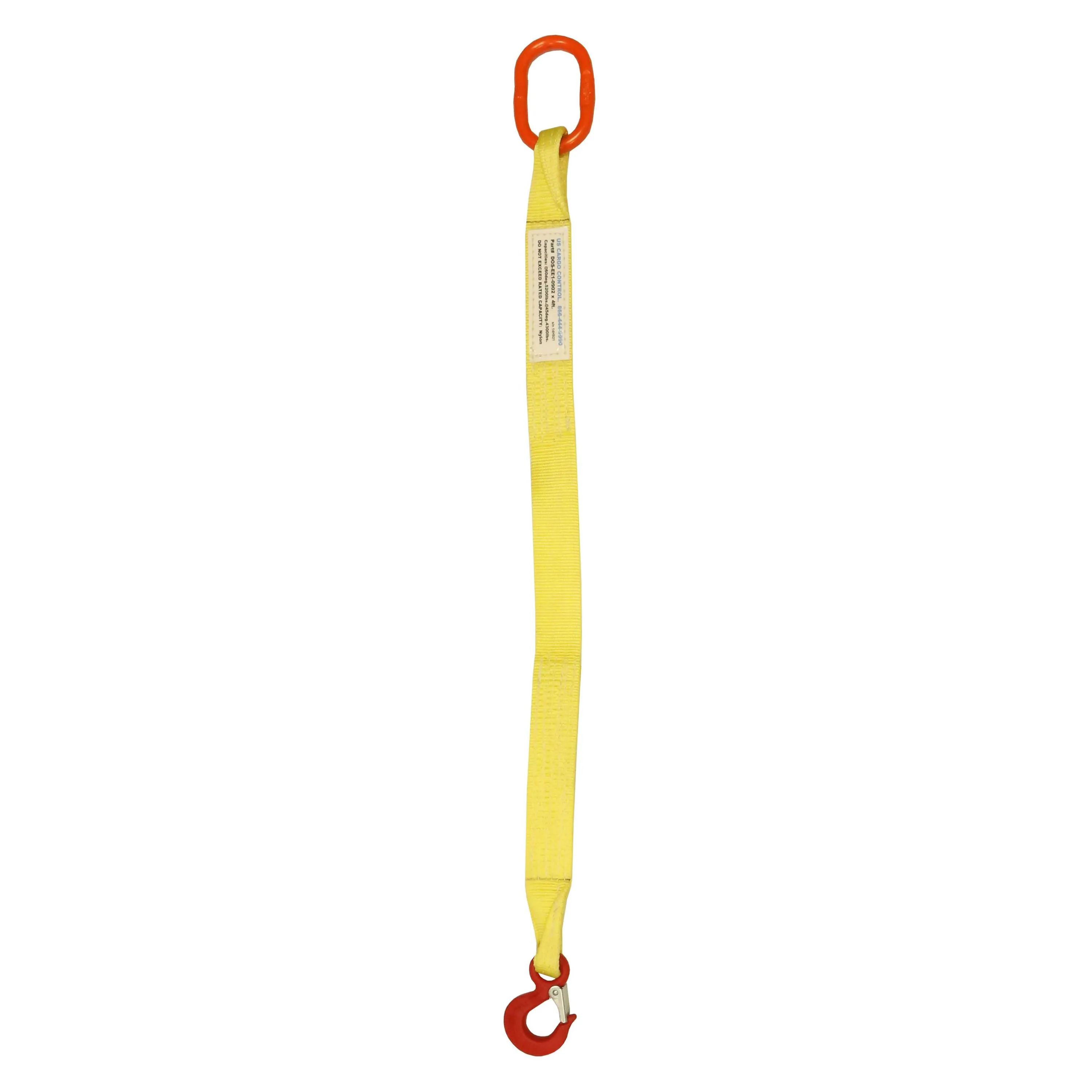 1"x10' (1 ply) Single Leg Nylon Sling w/ Master Link & Sling Hook