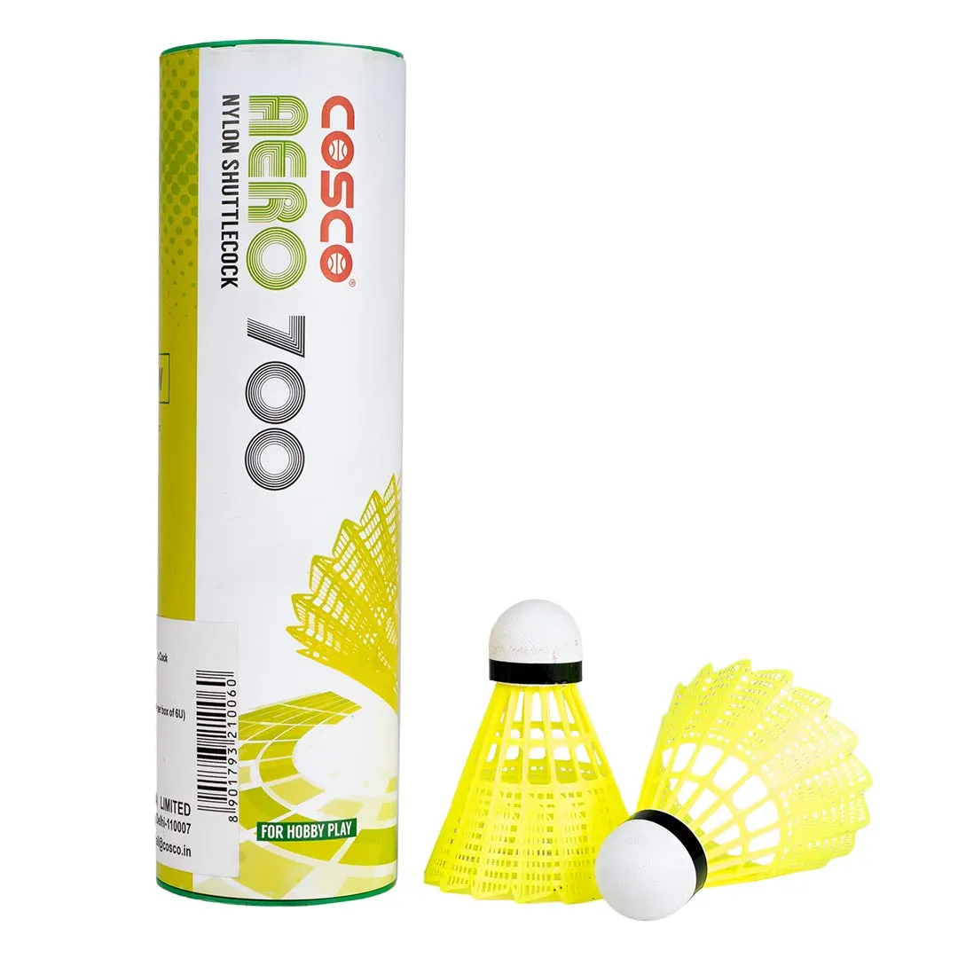 Aero 700 Yellow Nylon Shuttlecock
