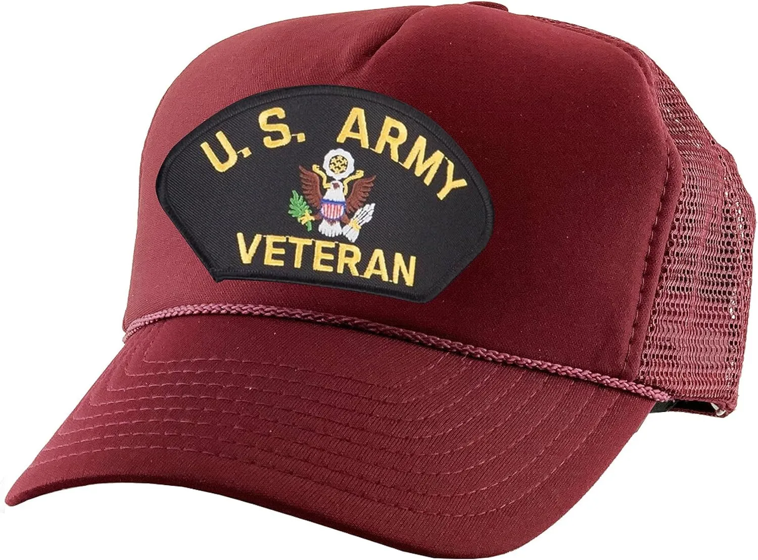 ALLNTRENDS Trucker Hat US Army Veteran Military Mesh Baseball Cap