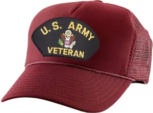 ALLNTRENDS Trucker Hat US Army Veteran Military Mesh Baseball Cap