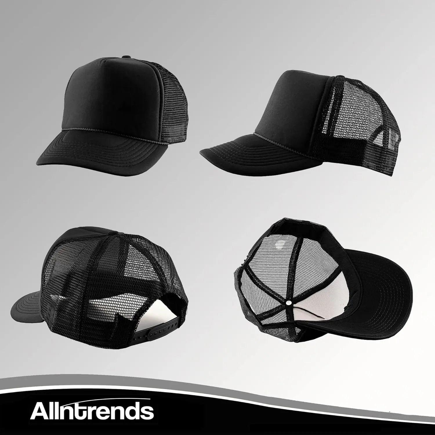 ALLNTRENDS Trucker Hat US Army Veteran Military Mesh Baseball Cap