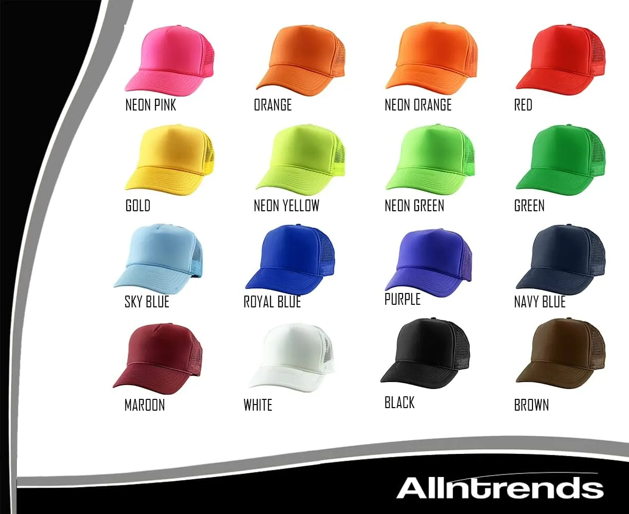 ALLNTRENDS Trucker Hat US Army Veteran Military Mesh Baseball Cap