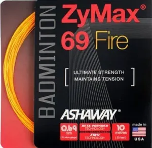 Ashaway ZyMax 69 Fire Orange Badminton String Set 10m