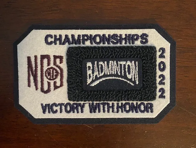 Badminton Championship Patch