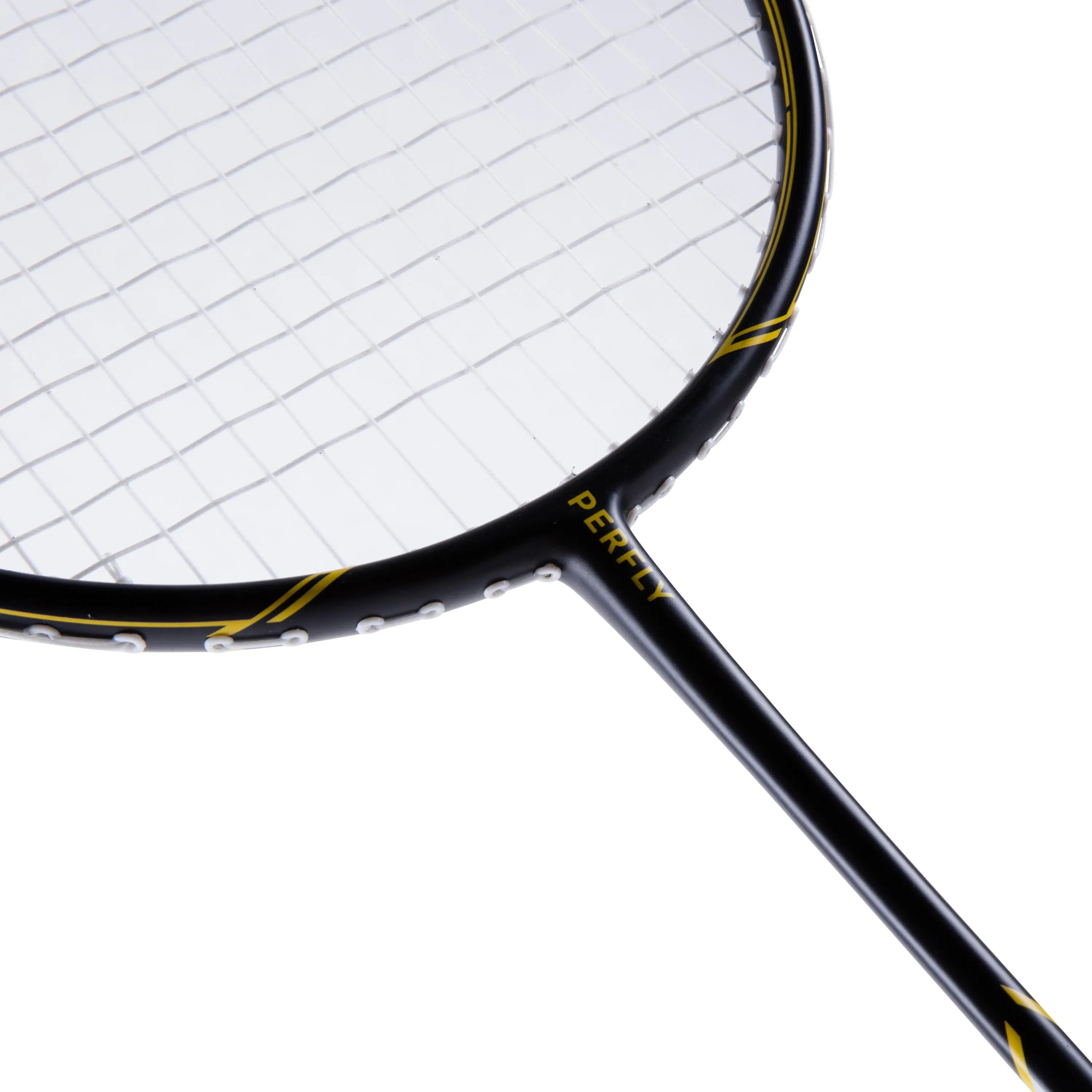 Badminton racket BR 500 for adults black-yellow PERFLY, black