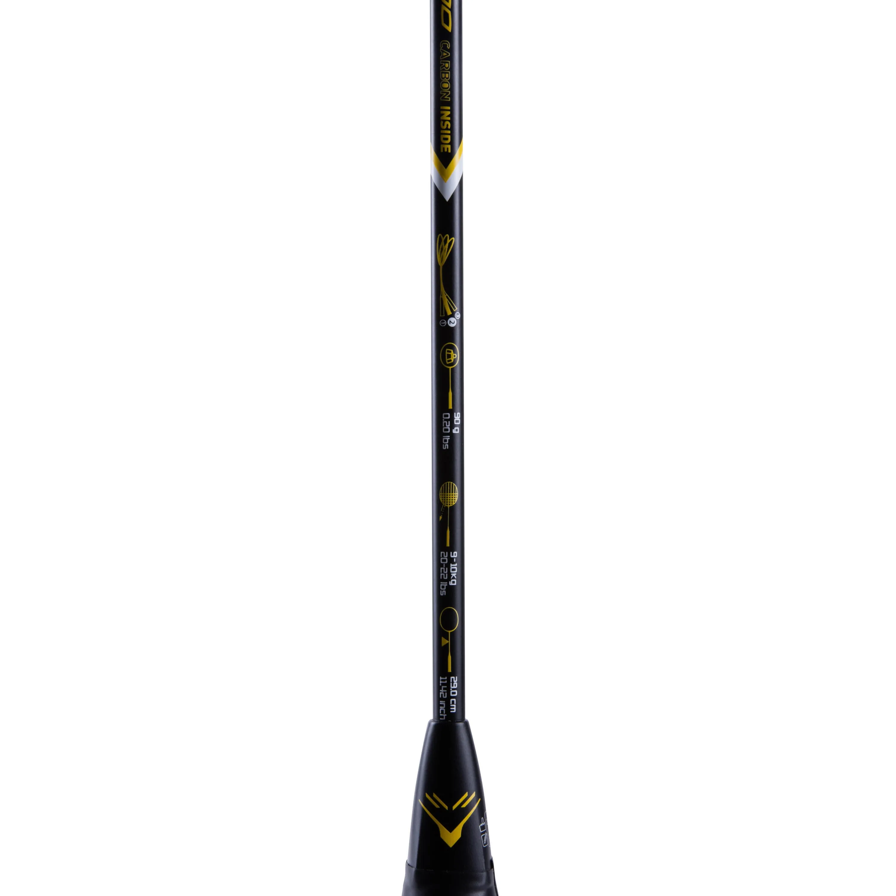 Badminton racket BR 500 for adults black-yellow PERFLY, black