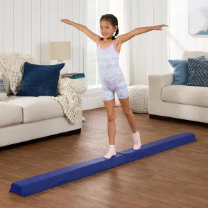 Best Choice Products 8ft Folding Medium-Density Foam Floor Balance Beam for Gymnastic and Tumbling
