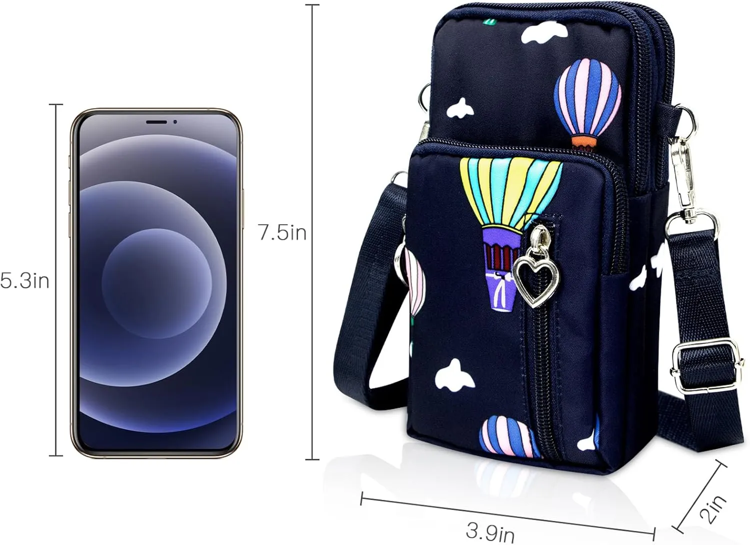 BIAOTIE Lightweight Small Crossbody bags Cell Phone Purses Travel Pouch Shoulder Bag for Women