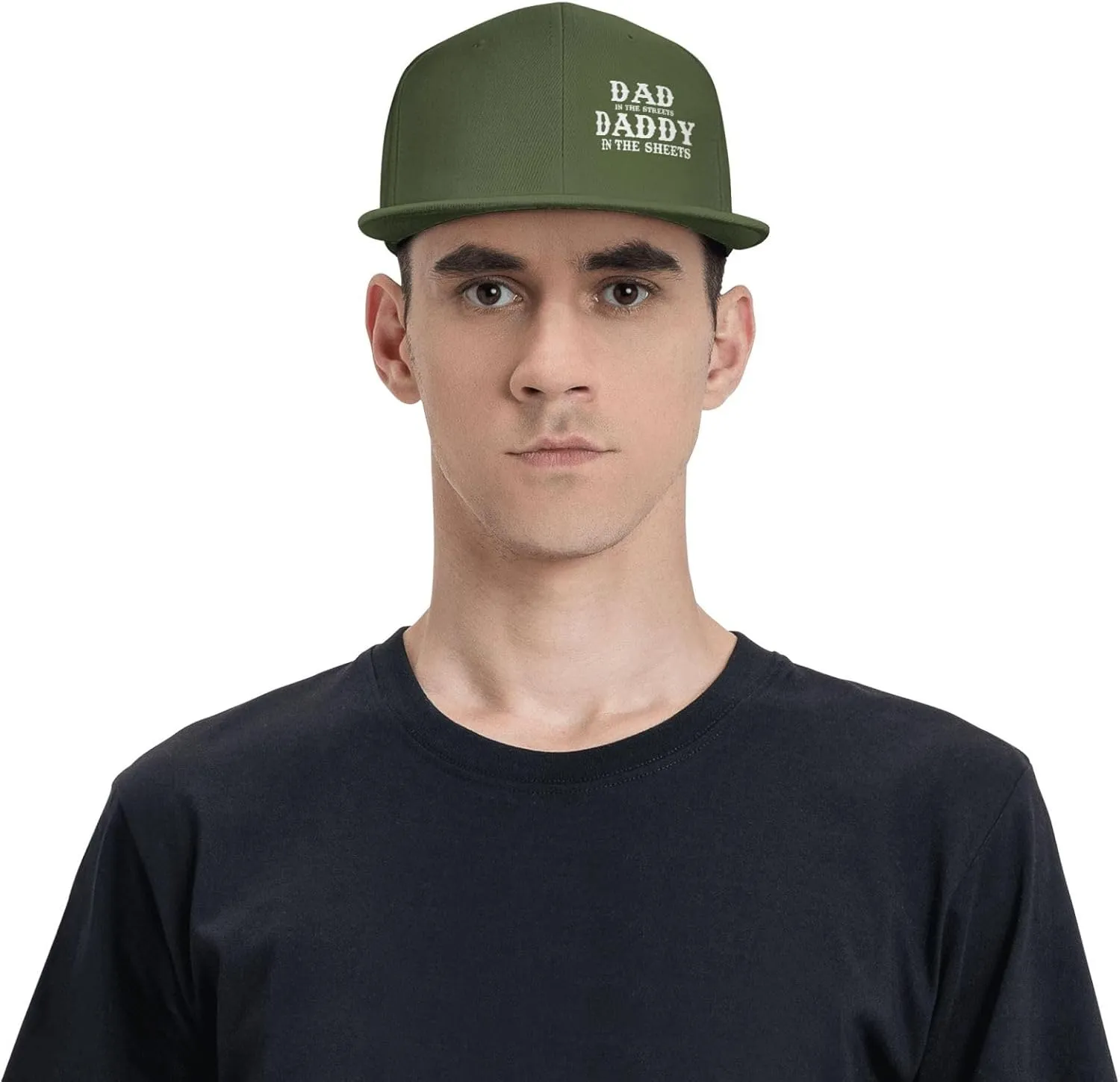 Dad in The Streets Daddy in The Sheets Hat Adjustable Snapback Flat Bill Hats Funny Baseball Cap Men Women