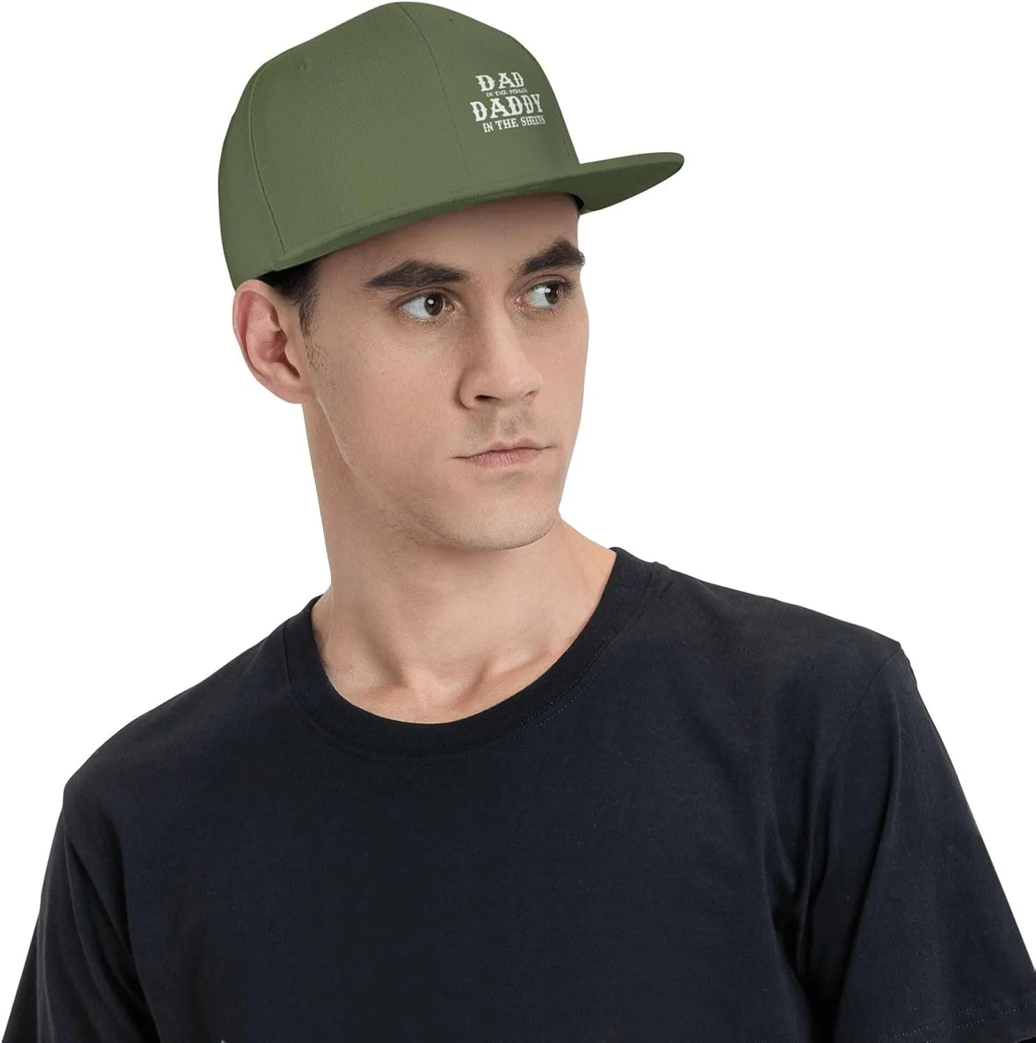 Dad in The Streets Daddy in The Sheets Hat Adjustable Snapback Flat Bill Hats Funny Baseball Cap Men Women