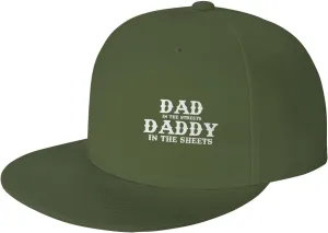 Dad in The Streets Daddy in The Sheets Hat Adjustable Snapback Flat Bill Hats Funny Baseball Cap Men Women