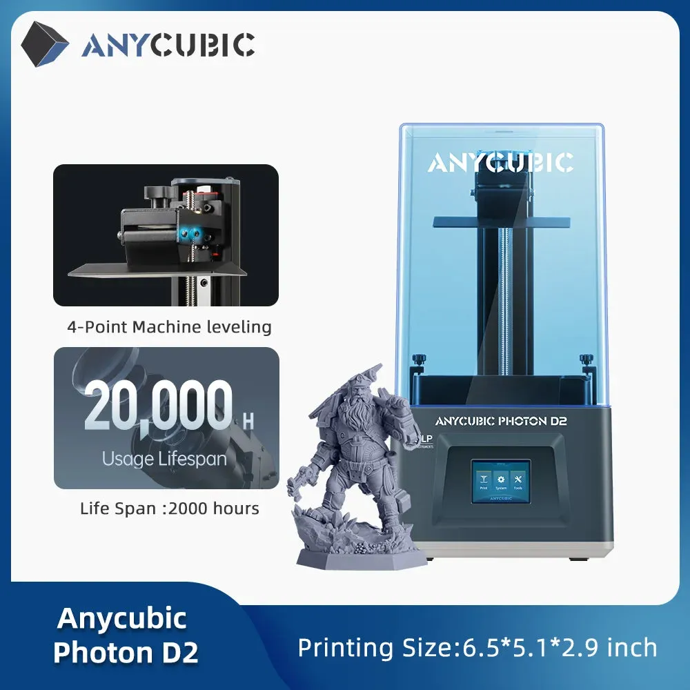 DLP SLA LCD 3D Printer High Speed UV Resin 3D Printer Wash Cure Machine Photon Mono 2, X2, X 6Ks, M5, M5s, M3 Max, D2