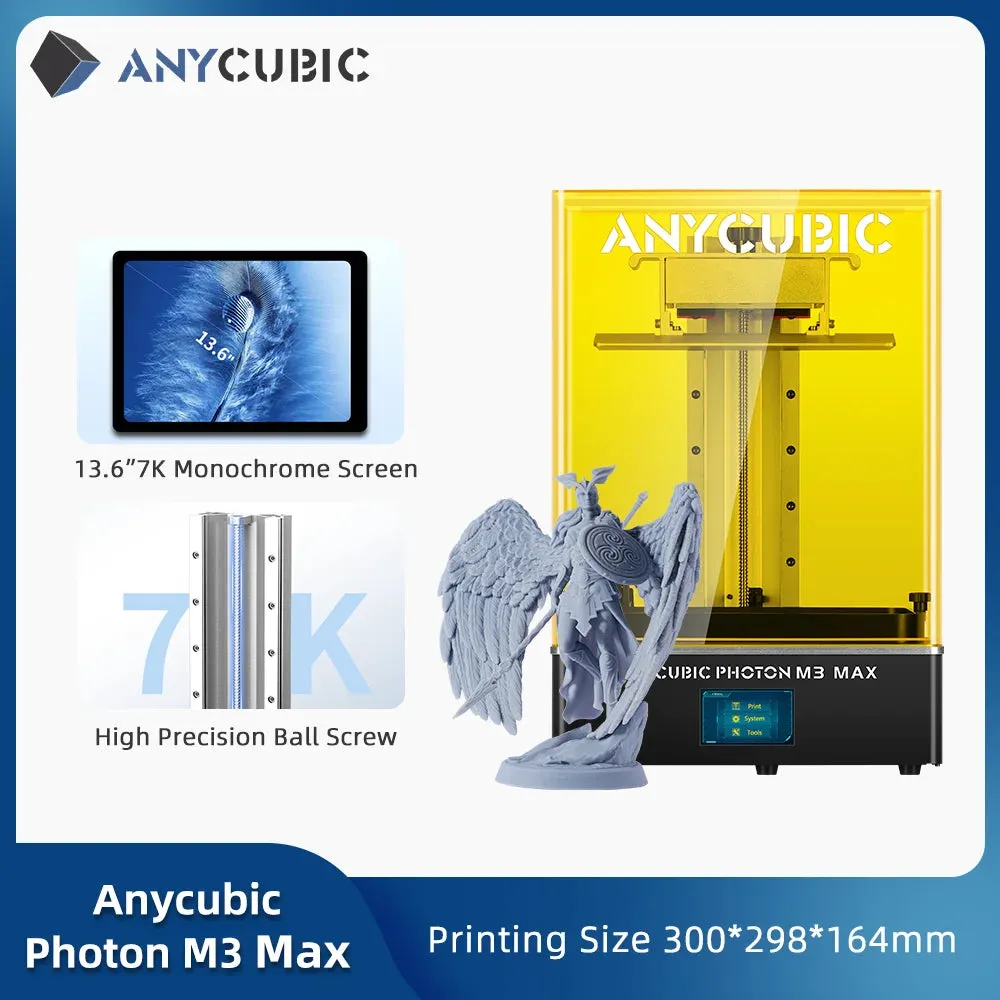 DLP SLA LCD 3D Printer High Speed UV Resin 3D Printer Wash Cure Machine Photon Mono 2, X2, X 6Ks, M5, M5s, M3 Max, D2