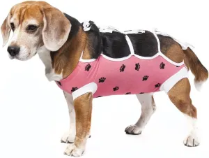 E-Collar Alternative for Cats and Dogs Designed to Protect Abdominal Wounds and Skin Disease. Award Winning and Patented Design Recommended by Veterinarians Worldwide. (Medium-Large, Pink)