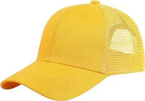Falari Trucker Hat Baseball Cap Structured Plain Design 6 Panel, Adjustable Size
