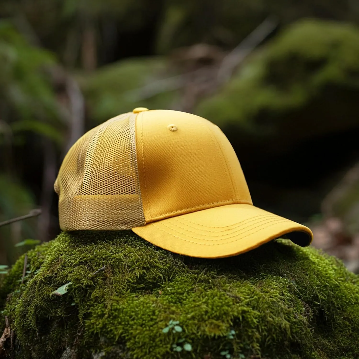Falari Trucker Hat Baseball Cap Structured Plain Design 6 Panel, Adjustable Size