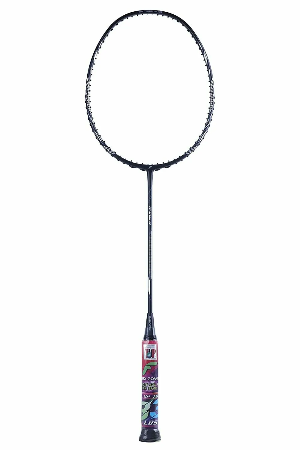 Flex Power Air Speed 12 (Mega Tension - 33LBS)Full Graphite Badminton Racquet with Full Racket Cover