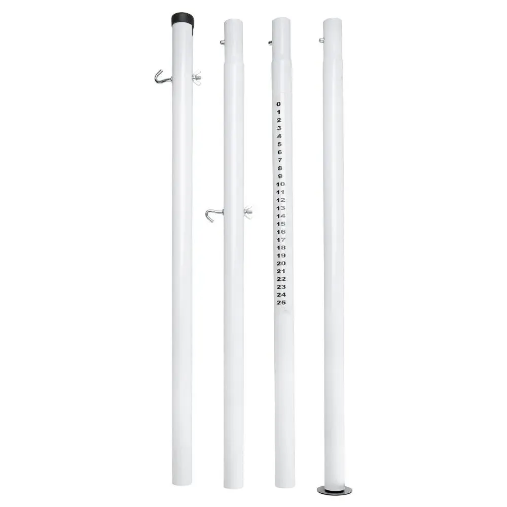 Franklin Sports Steel Volleyball Net System for Beach Steel Poles Stakes Ropes