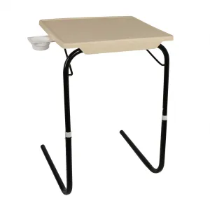 Height Adjustable Laptop Table - Biege Color