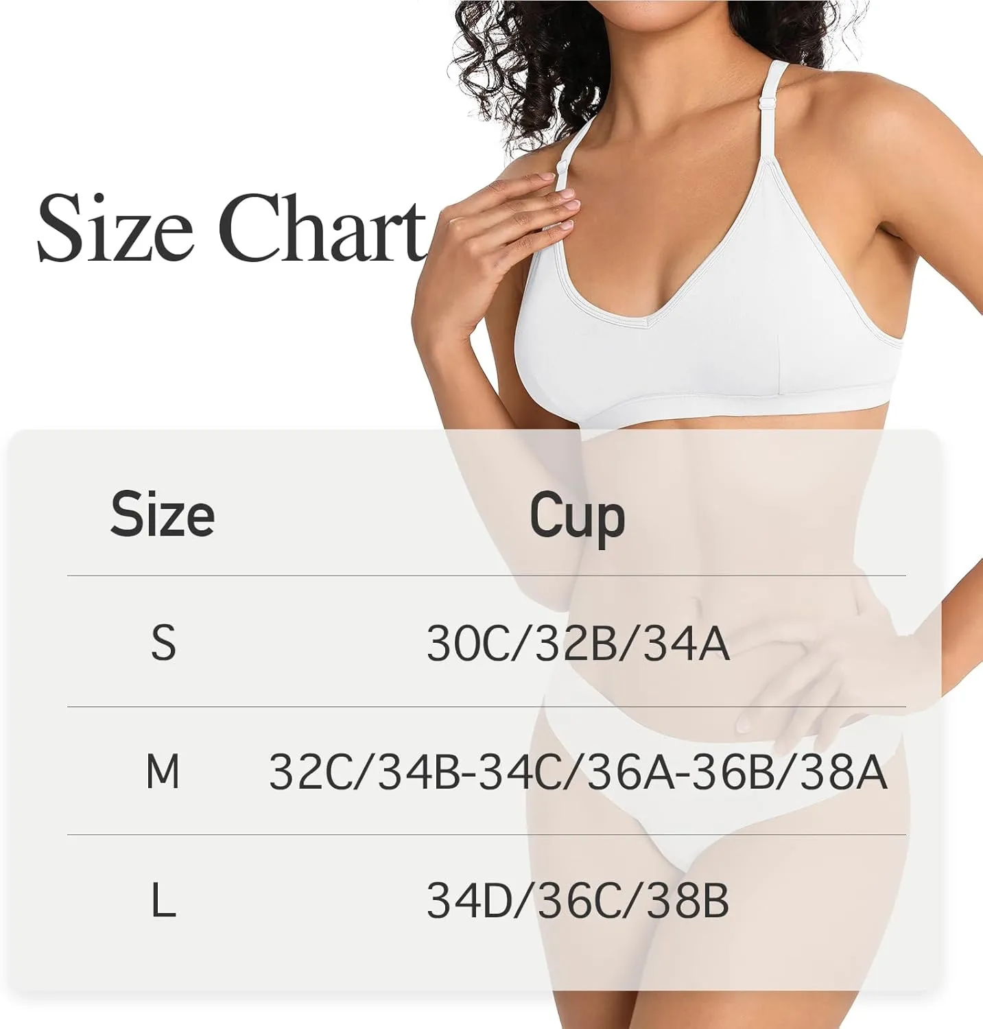 INIBUD Sports Bras for Women Racerback Triangle Padded Bralette Y Back Seamless Bra No Underwire V Neck Wireless