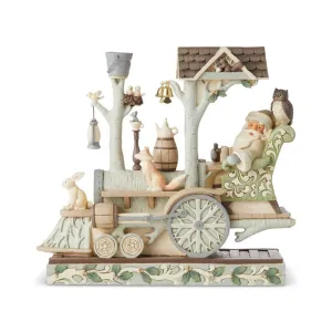 Jim Shore Woodland Santa/Train Engine Figurine