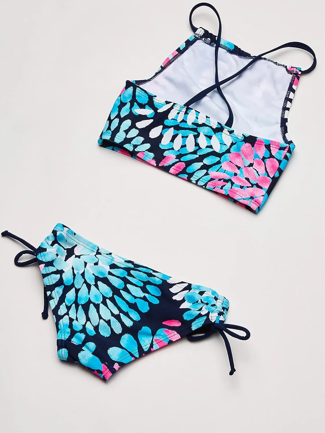 Kanu Surf Girls' Daisy UPF 50 Beach Sport Halter Tankini 2-Piece Swimsuit