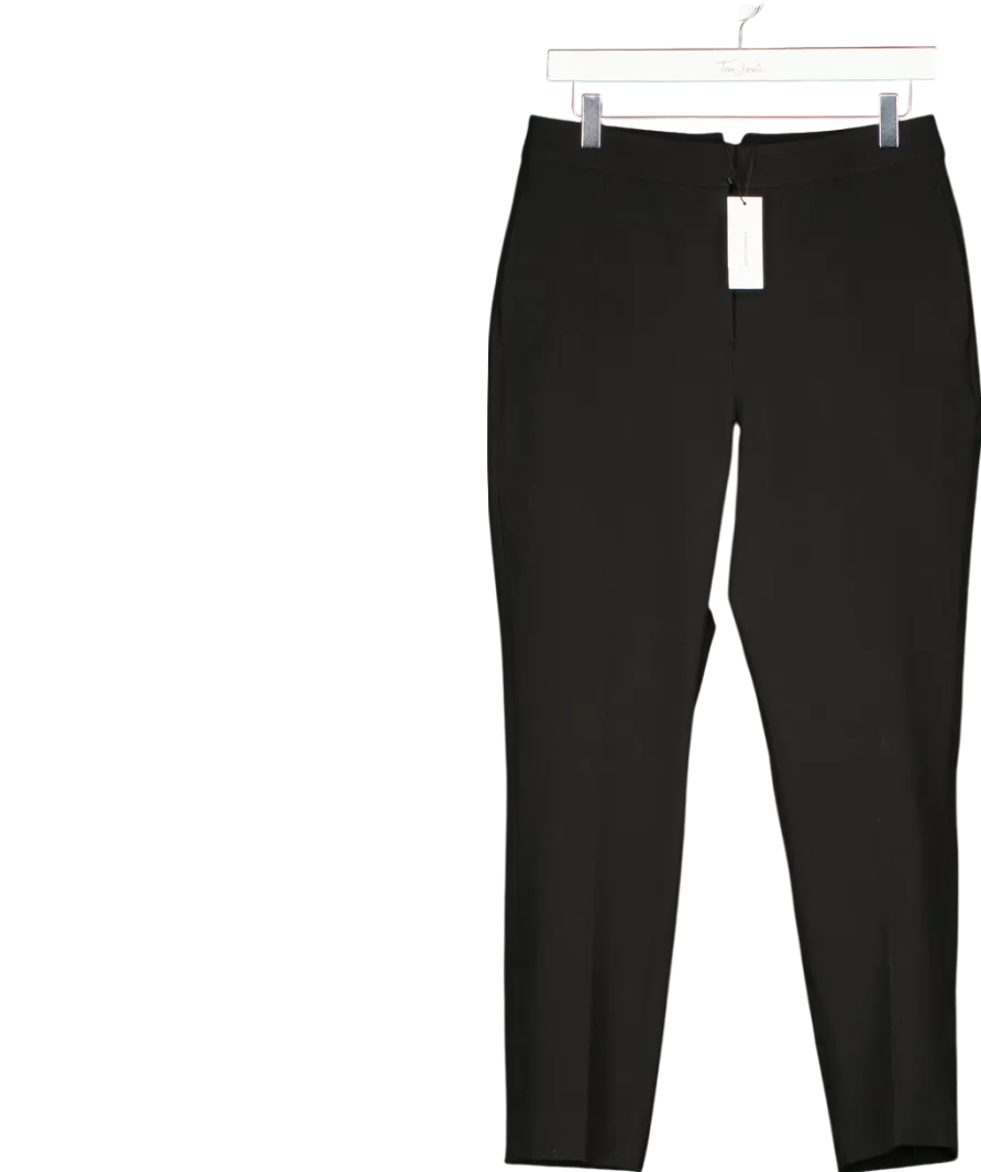 Karen Millen Black Stretch Tailored Straight Leg Trousers UK 10