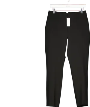 Karen Millen Black Stretch Tailored Straight Leg Trousers UK 10