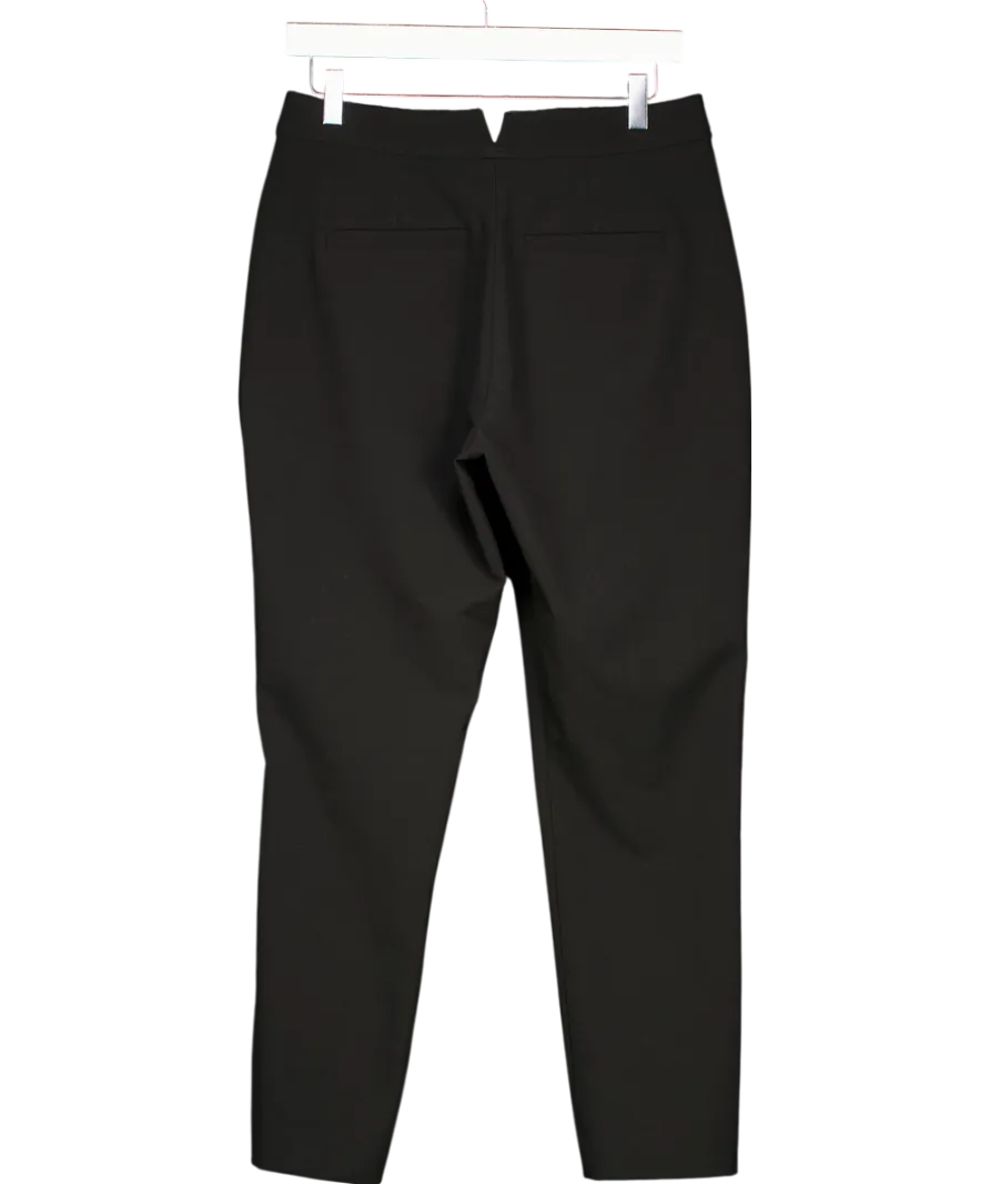 Karen Millen Black Stretch Tailored Straight Leg Trousers UK 10