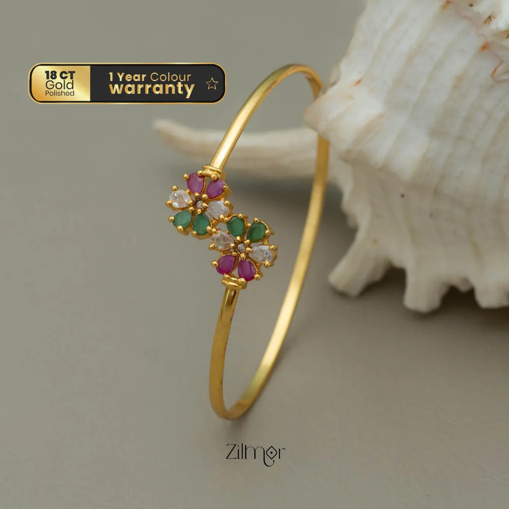 KF101689 - Gold Plated Adjustable Bangle