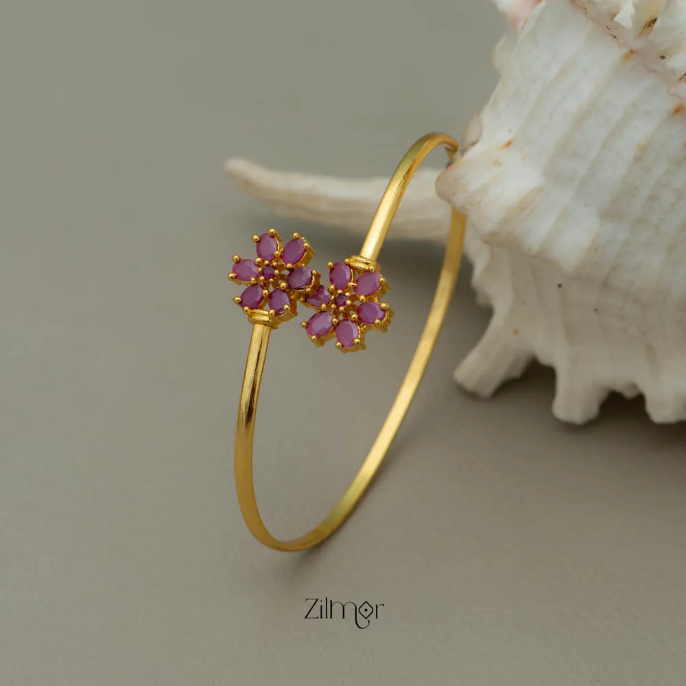 KF101689 - Gold Plated Adjustable Bangle