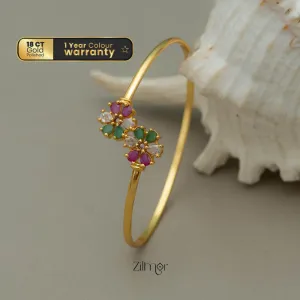 KF101689 - Gold Plated Adjustable Bangle