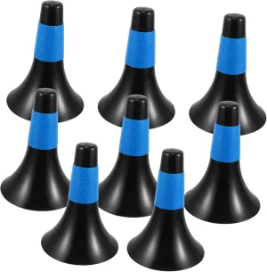 KICHOUSE Agility Training Cones 8pcs Soccer Training Supplies Basketball Practice Cones Lightweight Sturdy Plastic