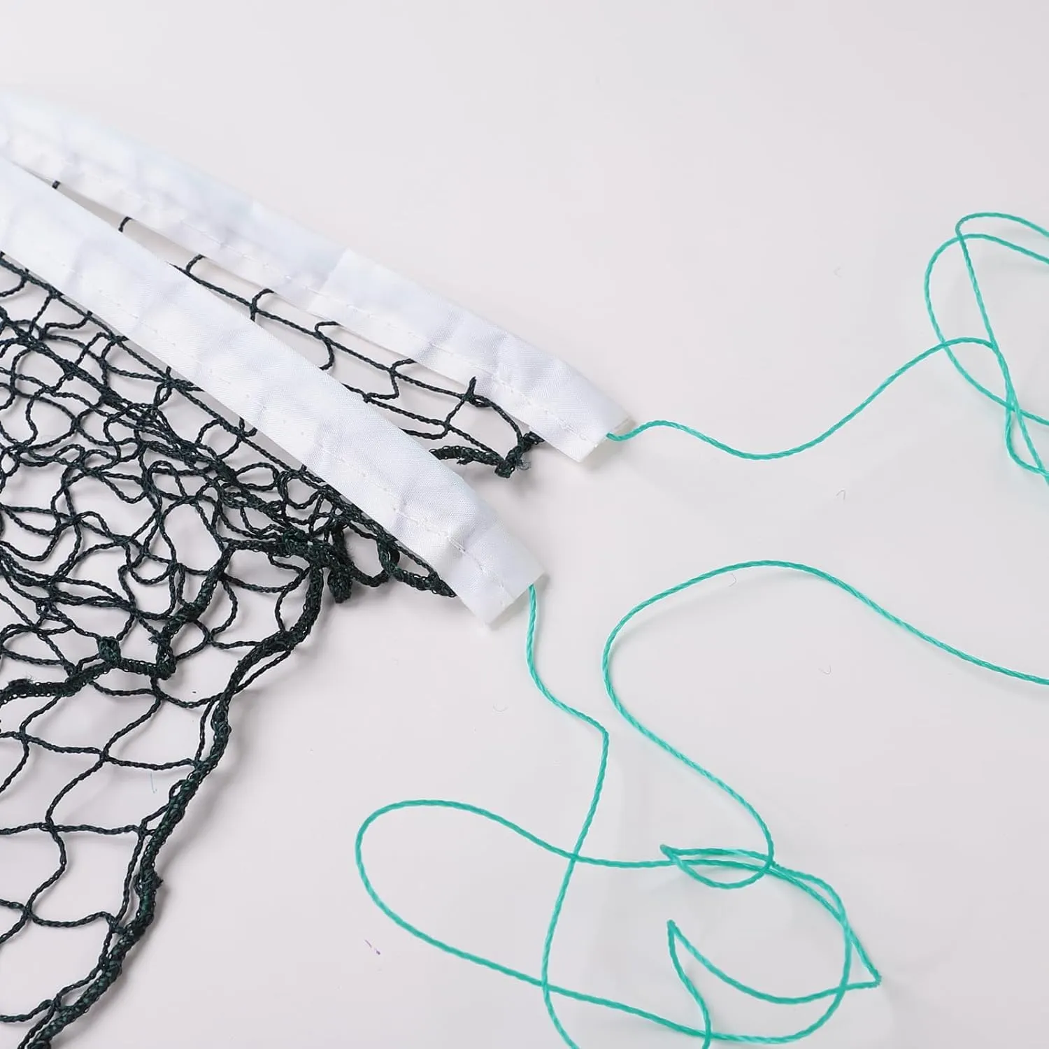 Kuber Industries Badminton Net|Nylon Net for Tournament, Sports Coaching|Shuttle Net Indoor, Outdoor-Pack of 2 (Dark Green)
