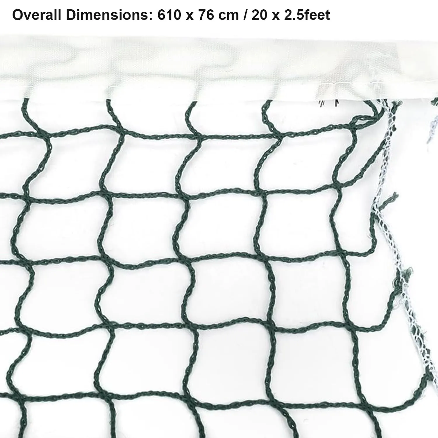 Kuber Industries Badminton Net|Nylon Net for Tournament, Sports Coaching|Shuttle Net Indoor, Outdoor-Pack of 2 (Dark Green)