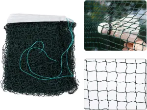 Kuber Industries Badminton Net|Nylon Net for Tournament, Sports Coaching|Shuttle Net Indoor, Outdoor-Pack of 5 (Dark Green)