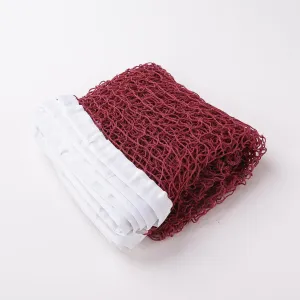 Kuber Industries Badminton Net|Nylon Net for Tournament, Sports Coaching|Shuttle Net Indoor, Outdoor (Wine Red)