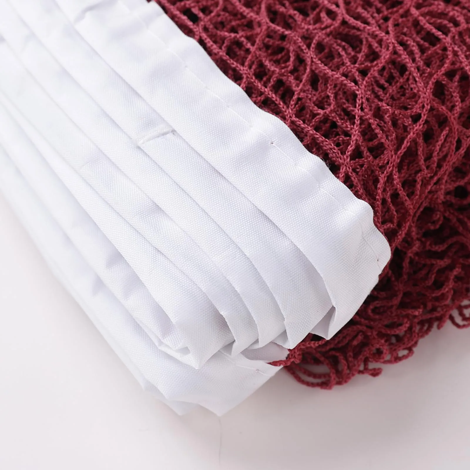Kuber Industries Badminton Net|Nylon Net for Tournament, Sports Coaching|Shuttle Net Indoor, Outdoor (Wine Red)