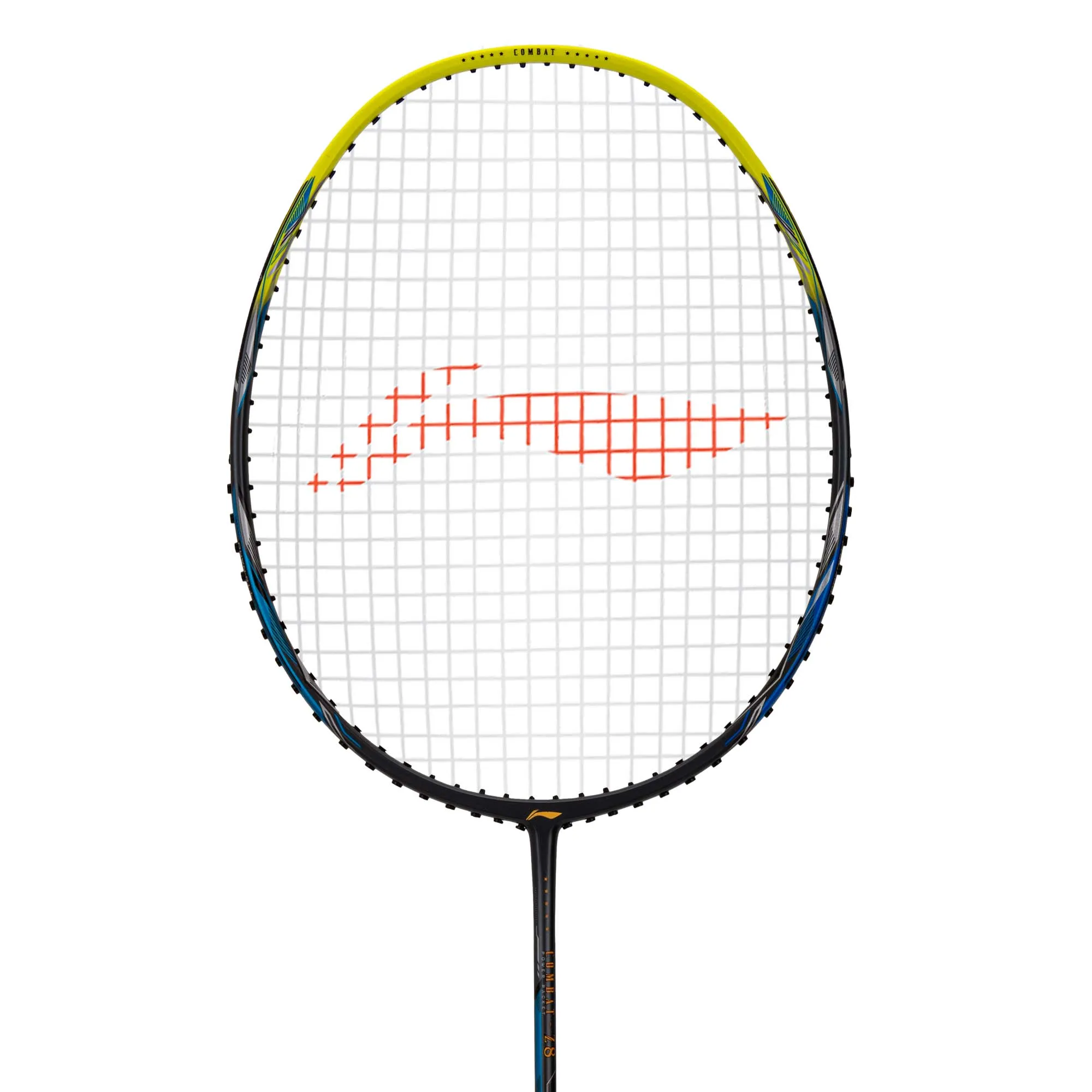 Li-Ning Combat Z8 Badminton Racket (Dark Grey/Lime Blue) - 84 Grams