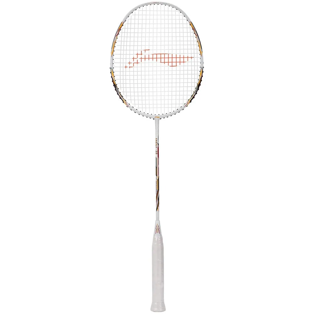 Li-Ning Combat Z8 Badminton Racket (White/Gold/Red) - 80 Grams
