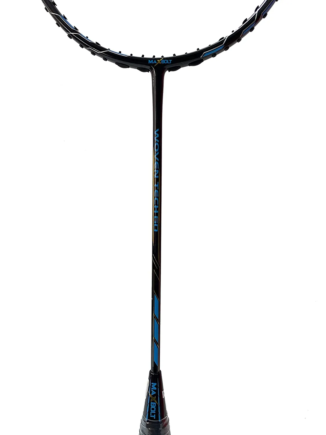 Maxbolt Woven Tech 60 Badminton Racket - Black/Blue