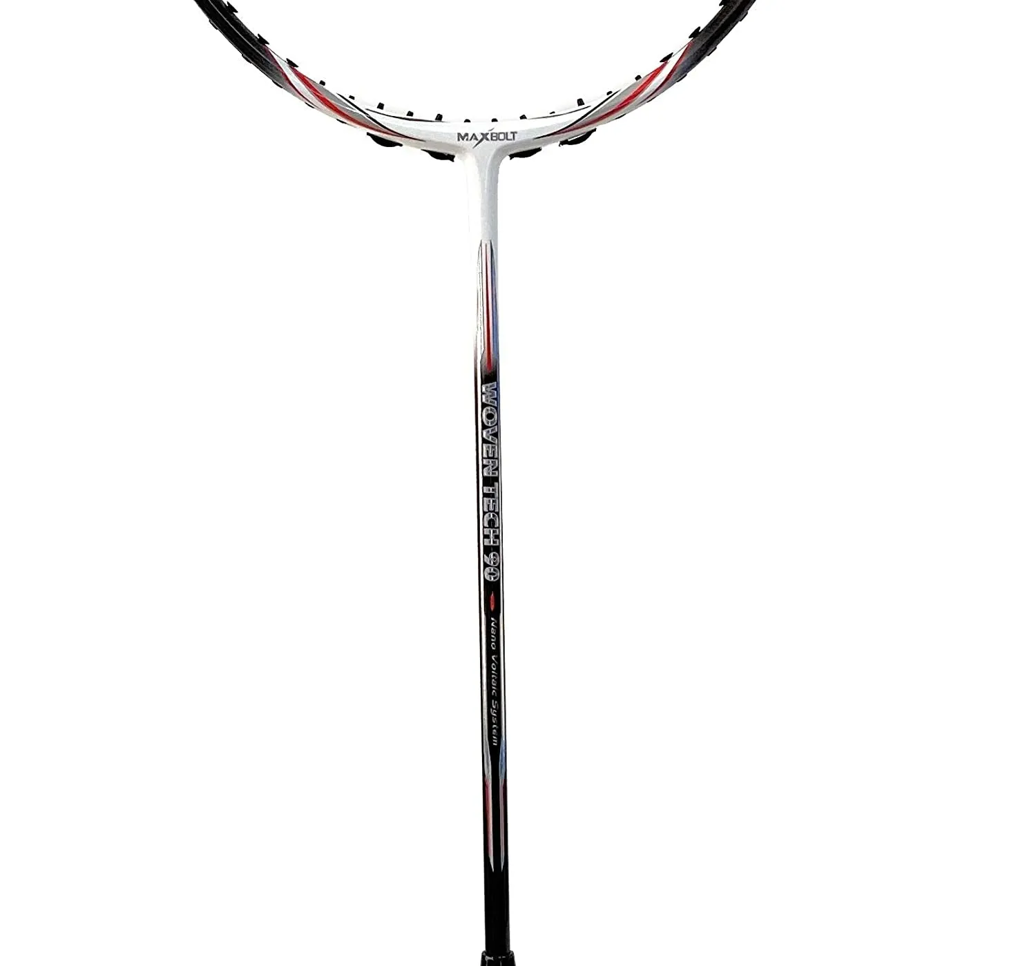 Maxbolt Woven Tech 90 Badminton Racket - White