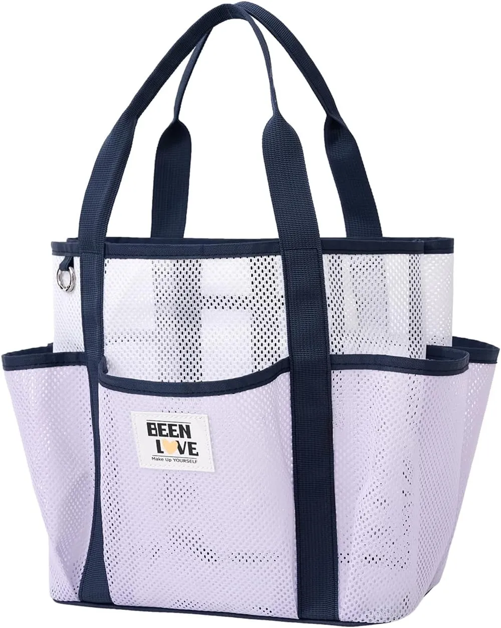 Mesh Beach Bag for Women, Lightweight Beach Tote Bag Sandproof Pool Bag with 8 Pockets for Travel Vacation Essentials