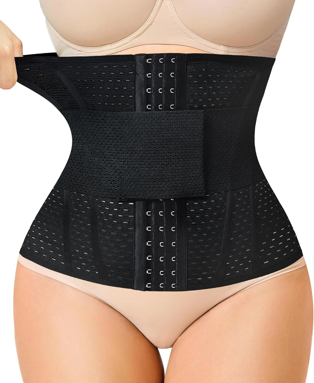 Nebility Waist trainer For Women Waist Cincher Corset Shapewear Tummy Control Body Shaper Workout Girdle