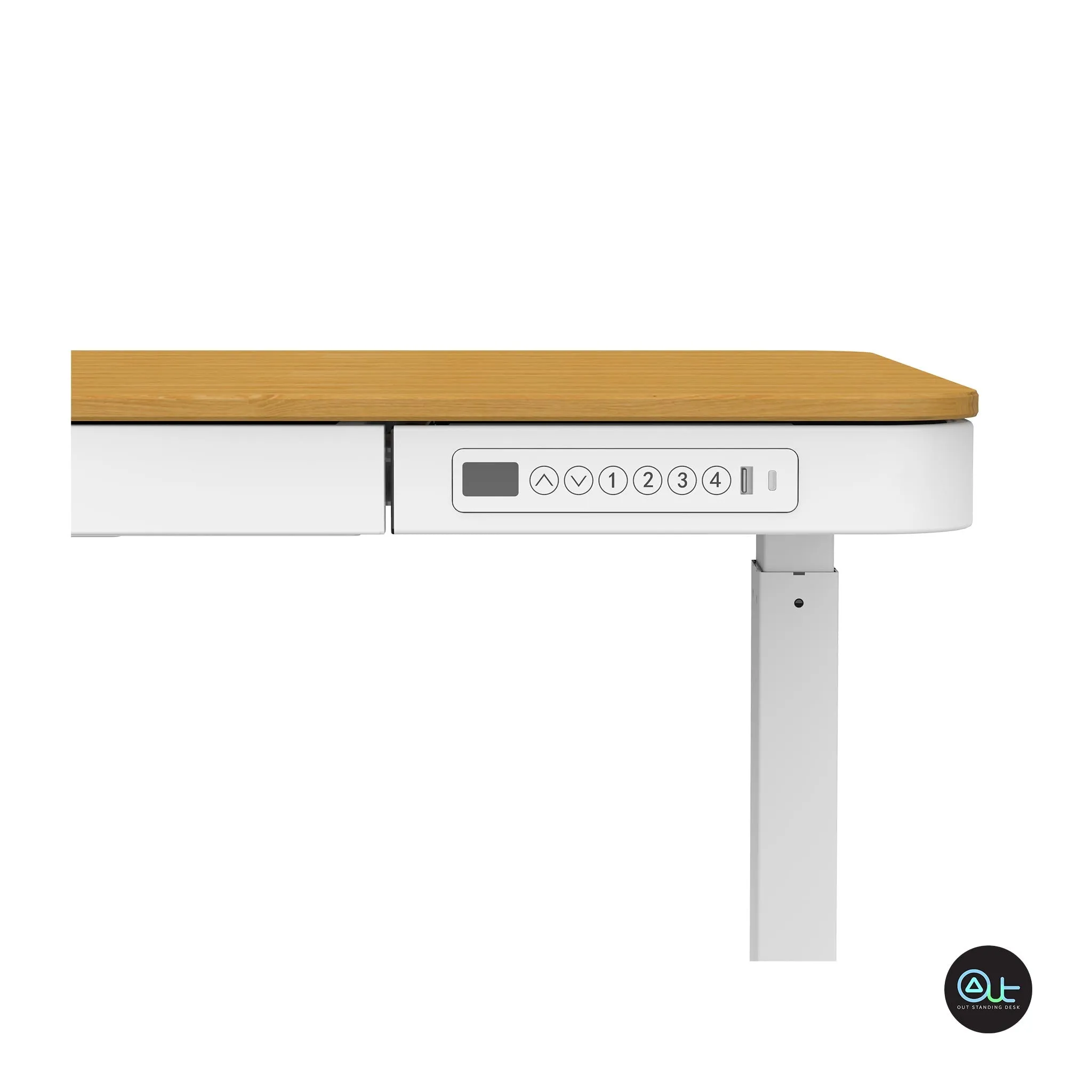 SMART-W Standing Desk / Storage Drawer / USB Charger Ports / All-In-One Preassembled Design