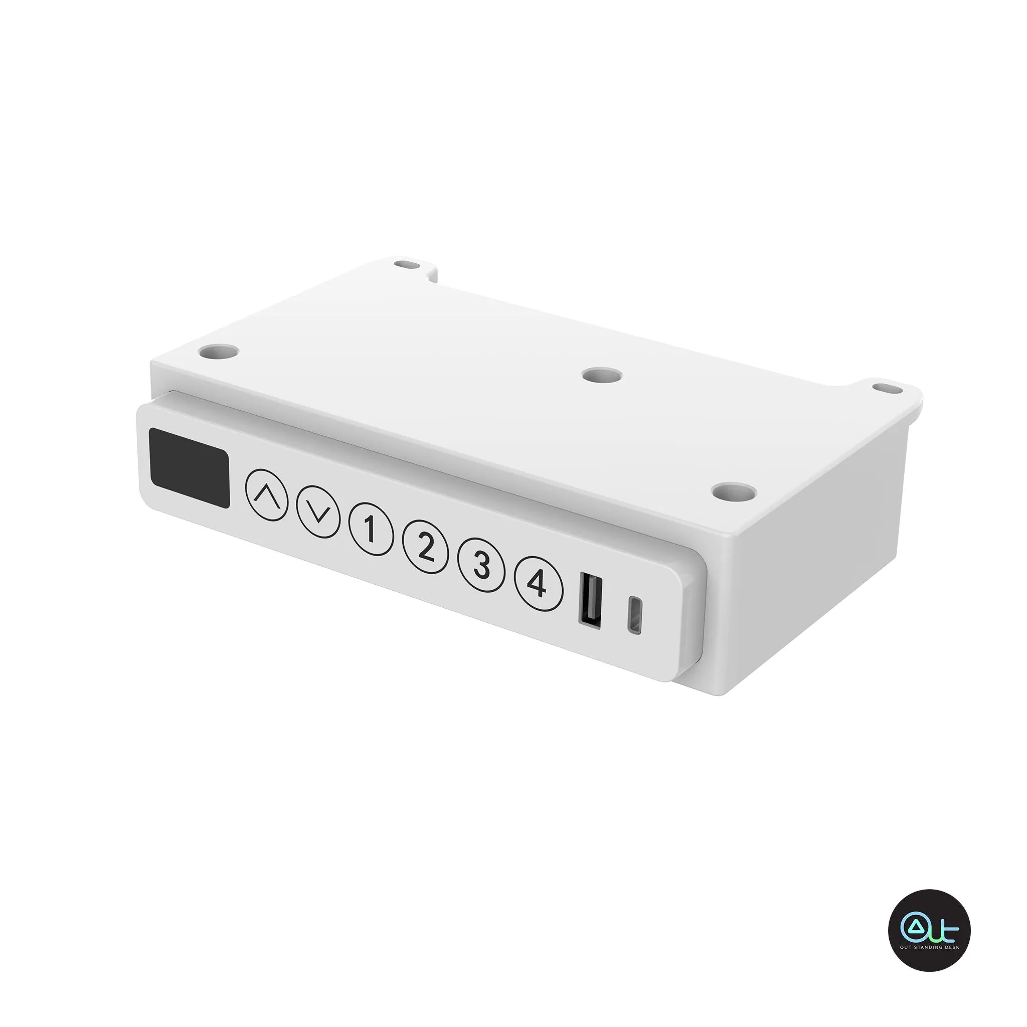 SMART-W Standing Desk / Storage Drawer / USB Charger Ports / All-In-One Preassembled Design