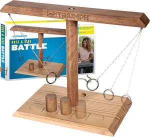 Triumph Sports Hook and Ring Battle  Ring Toss Game for Adults and Kids