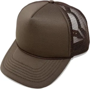 Trucker Hat Mesh Cap Solid Colors Lightweight with Adjustable Strap Small Braid