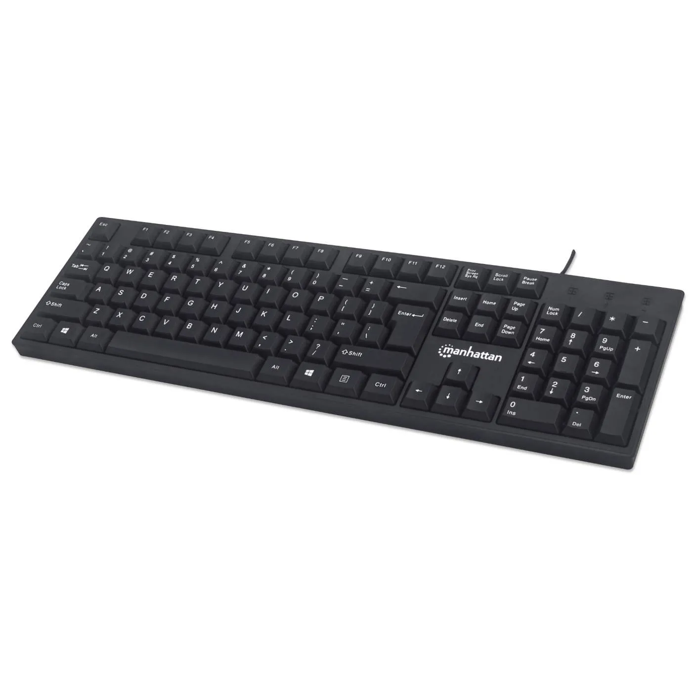 USB Computer Keyboard - Full SIze - 104 keys - For Windows, PC, Laptop
