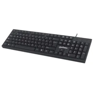 USB Computer Keyboard - Full SIze - 104 keys - For Windows, PC, Laptop